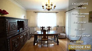 Vente d&rsquo;une maison sur Tarbes Nord avec jardin et grand garage