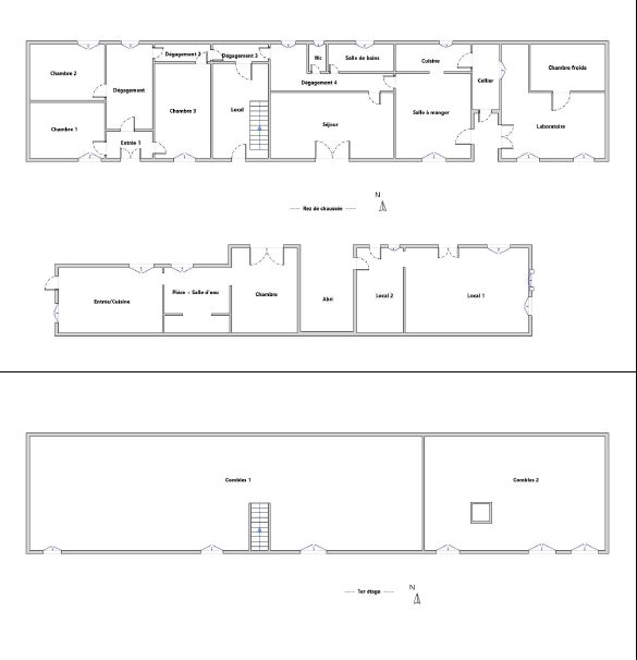 A VENDRE MAISON DE TYPE BIGOURDANE + T2 7